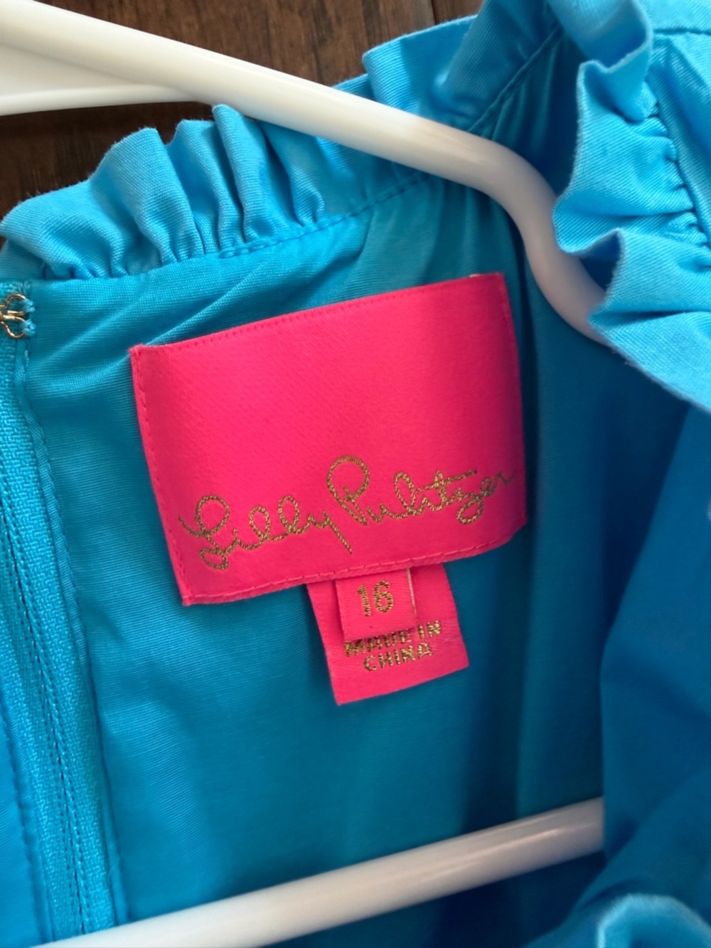 Lilly Pulitzer Turquoise Blue Sleeveless Tiered Dress - Picture 3 of 6